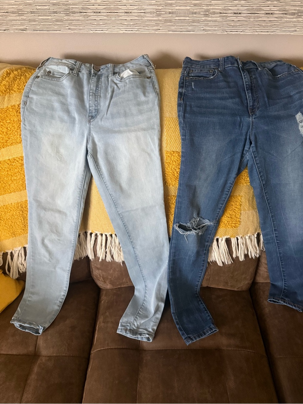 Aeropostale Women’s High-Rise Jeans - Casual Slim Fit two pairs
